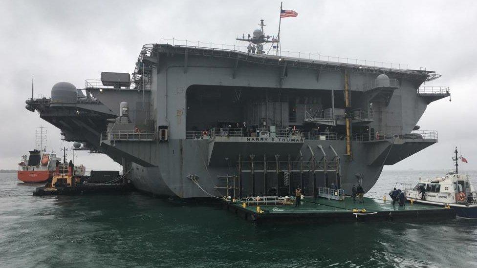 USS Harry S Truman in The Solent