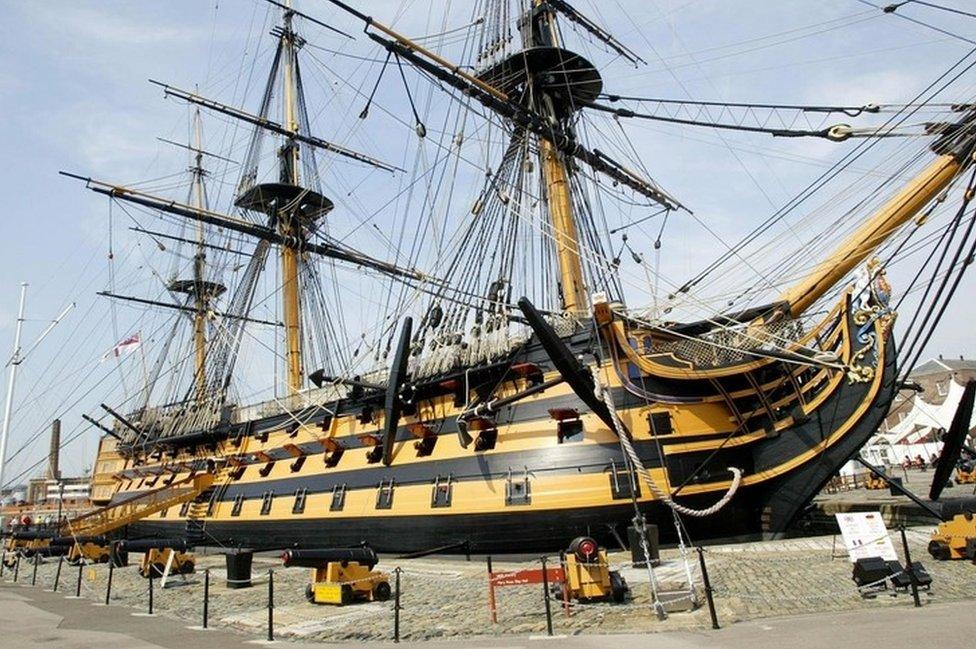 HMS Victory in Portsmouth, Hampshire