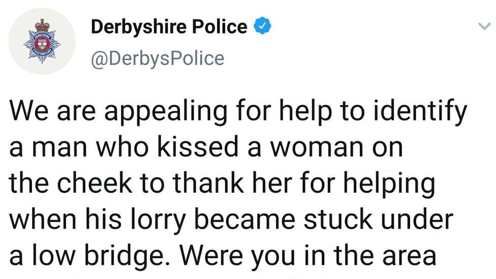 Derbyshire Police twitter appeal