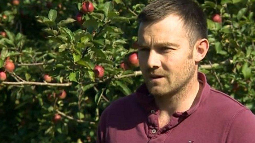 John Milton owns cider orchards in Somerset and Devon