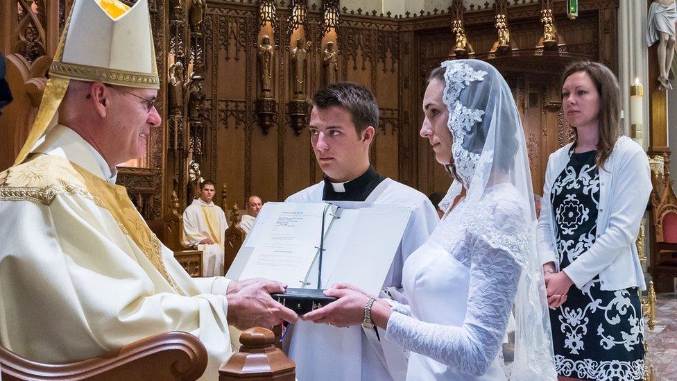 Consecration of Jessica Hayes. Photo by Today’s Catholic/Joe Romie