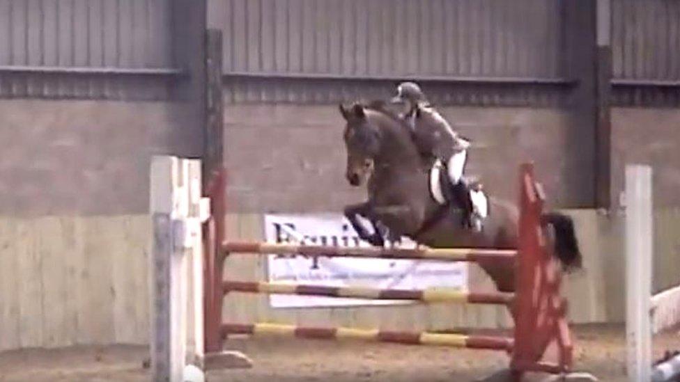 Bethan Allman riding Figaro