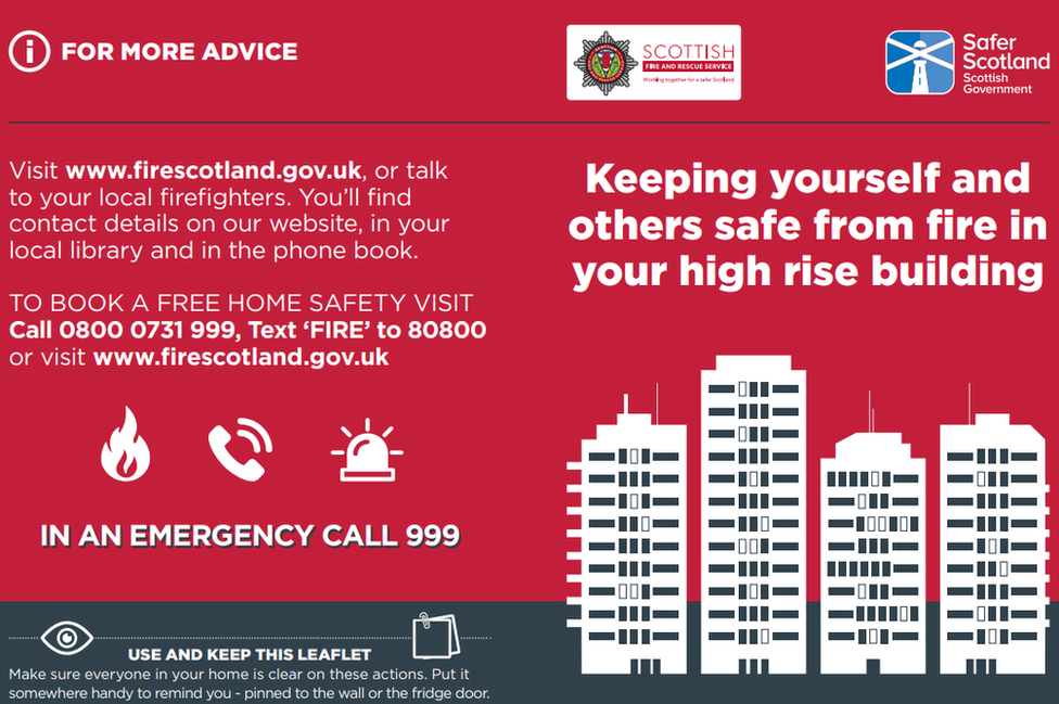 fire safety leaflet