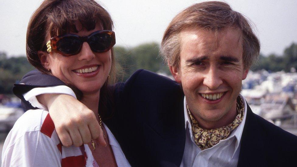 Alan Partridge wearing a cravat