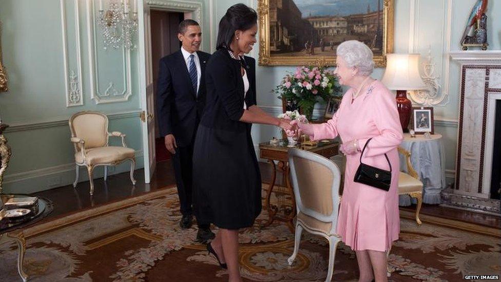 Michelle Obama and the Queen