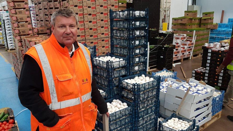 Peter Marshall says the short shelf life of products like mushrooms is a problem