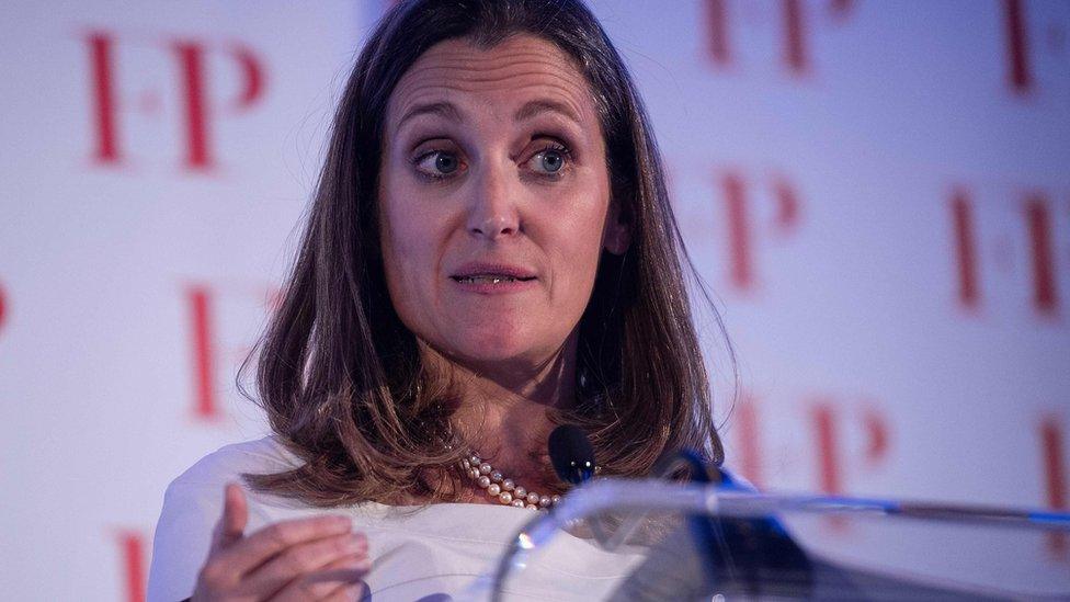 Canadian Foreign Minister Chrystia Freeland (13 June 2018)