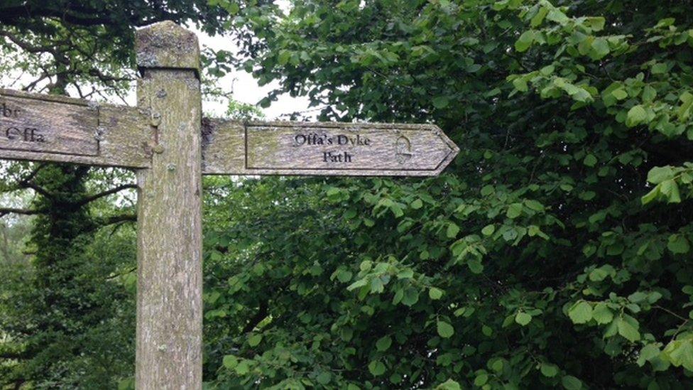 Offa's Dyke path sign