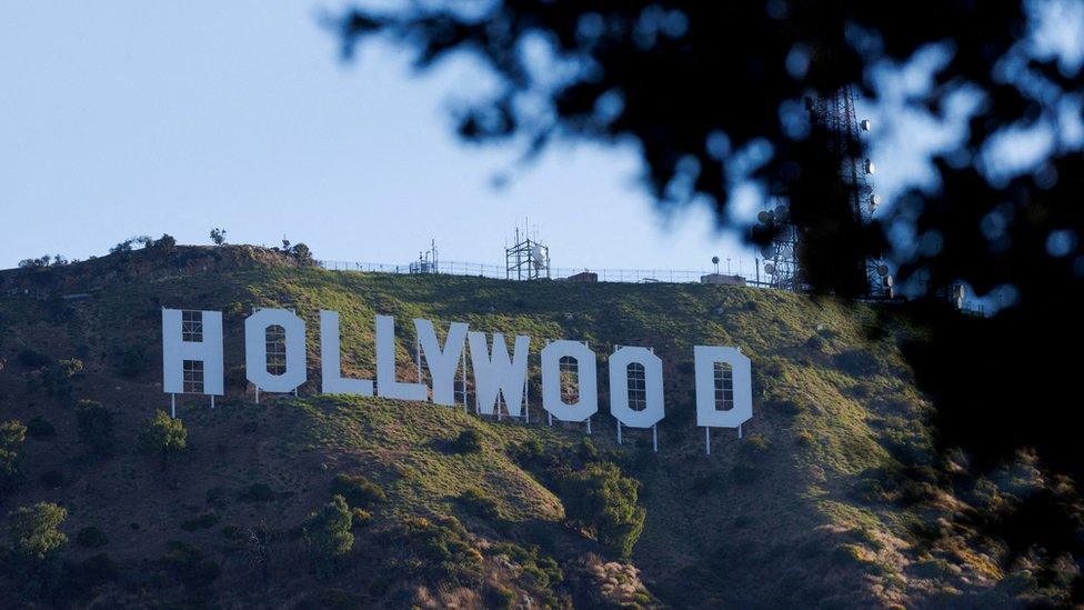 The Hollywood sign