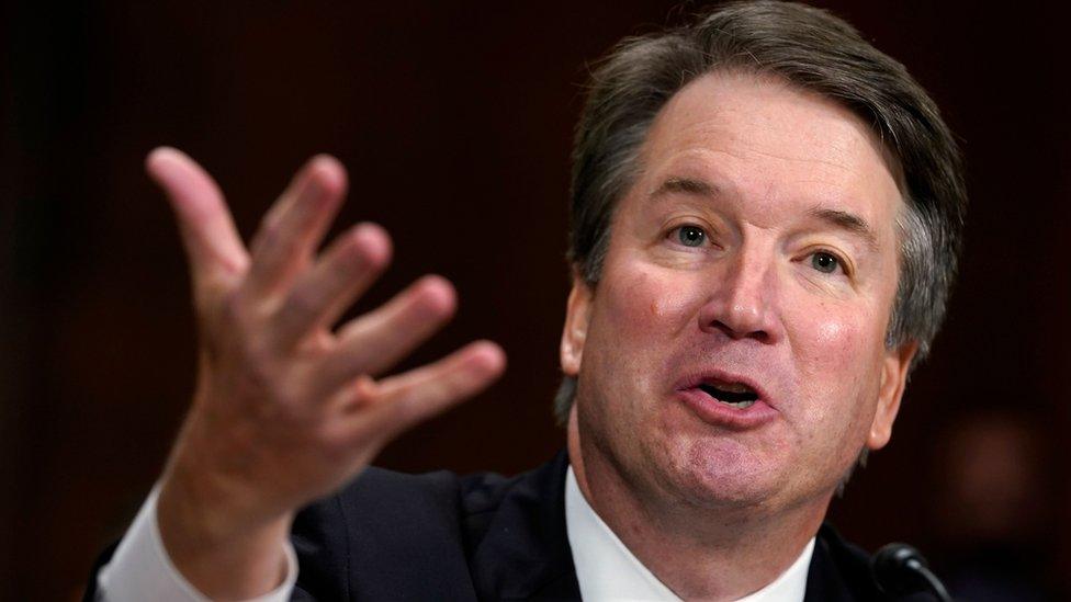 Supreme Court nominee Brett Kavanaugh testifies before the Senate Judiciary Committee on Capitol Hill in Washington on 27 September