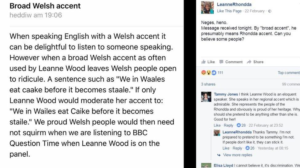 Leanne Wood Facebook page