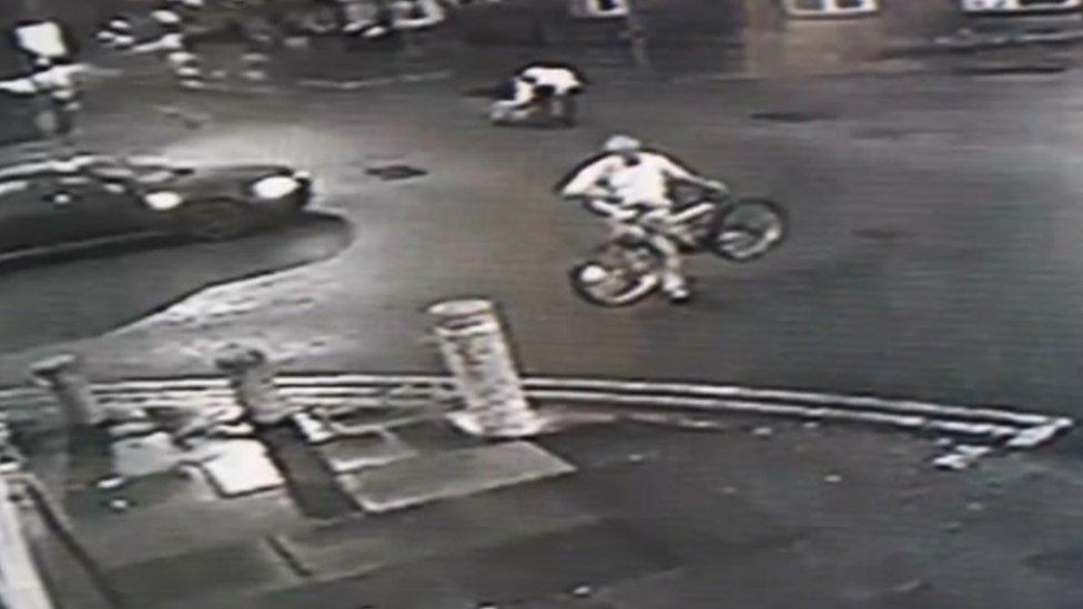 CCTV of incident