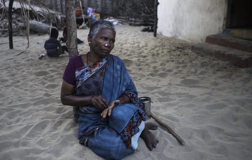 Muthukaraupayi, 52, was abandoned by her husband 24 years ago.