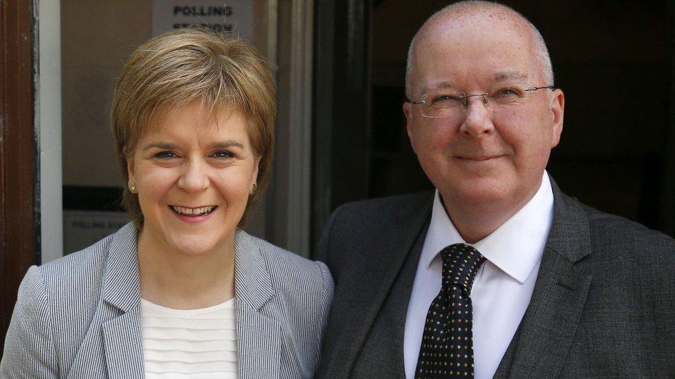 Nicola Sturgeon and Peter Murrell