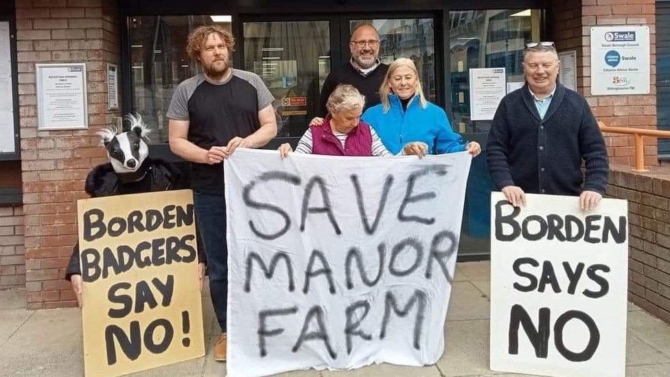 Protest outside Swale Borough Council