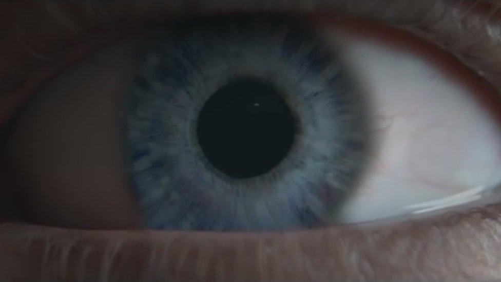 A dilating eyeball in Audi's advert