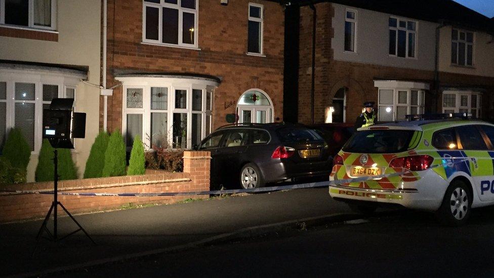 Evening scene at the house in Welwyn Road