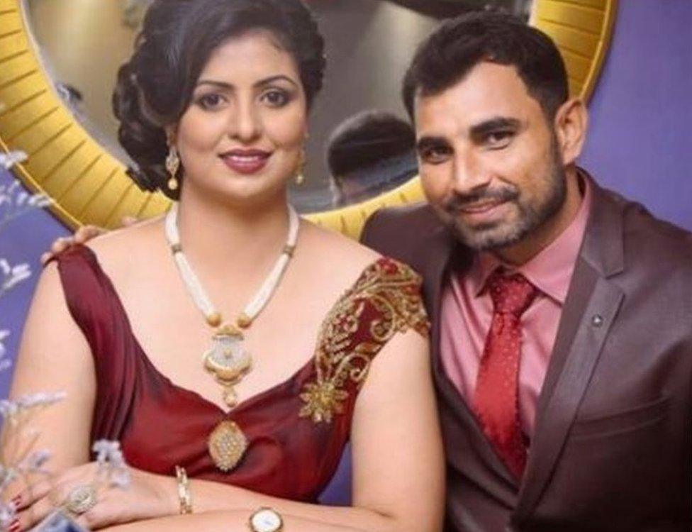 Mohammed Shami with his wife Hasin Jahan