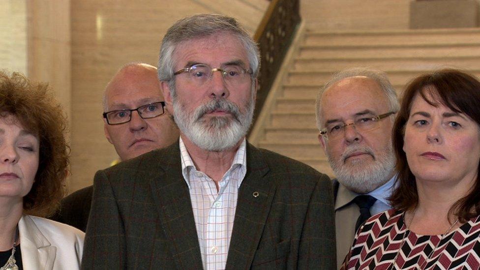 Gerry Adams said Sinn Féin did not believe "any deal between the DUP and the English Tories will be good" for Northern Ireland