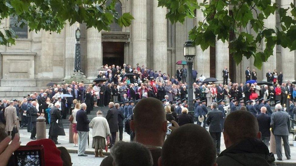 Battle of Britain commemorations outside St Paul's