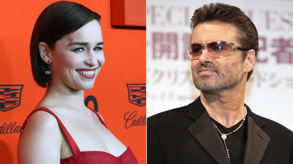 Emilia Clarke and George Michael