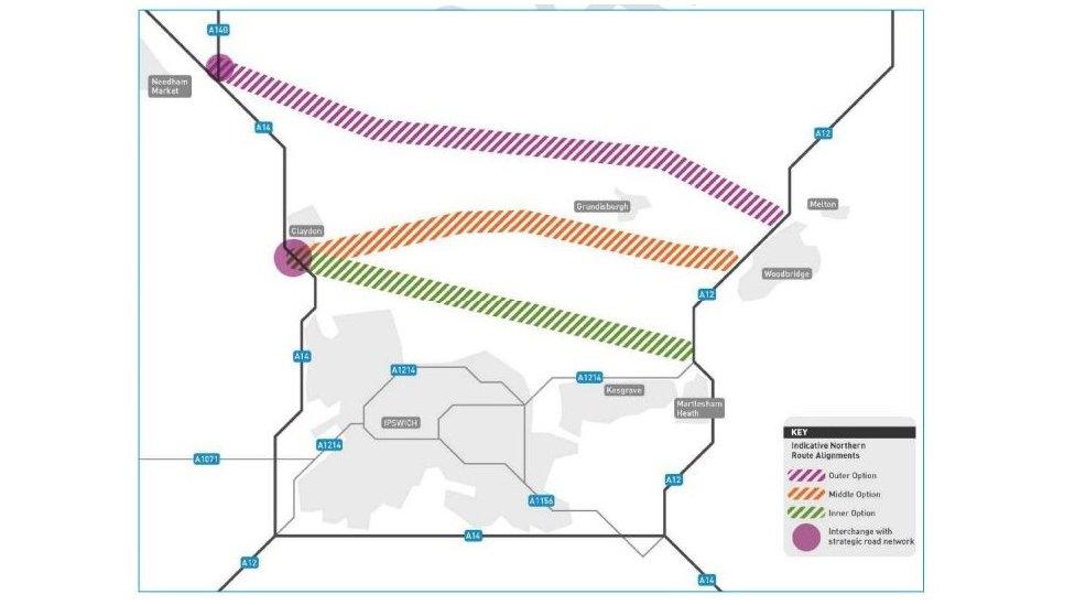 Northern Bypass map