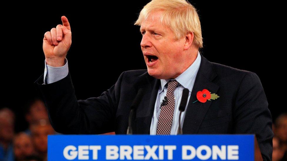 Boris Johnson at Birmingham rally