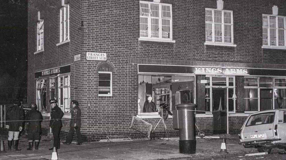 King's Arms after the bombing