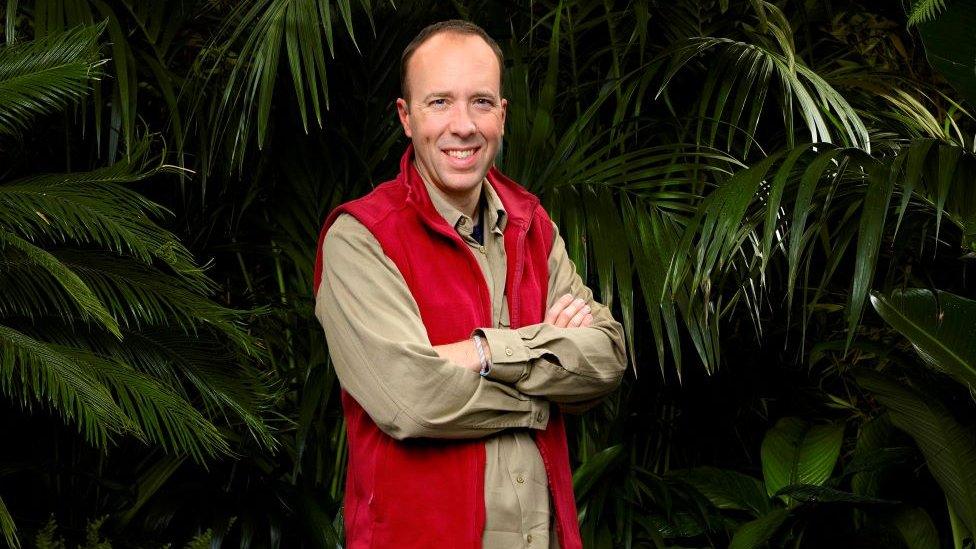 Matt Hancock dressed for the I'm a Celebrity jungle