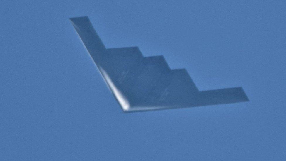 B-2 Spirit over Lewis