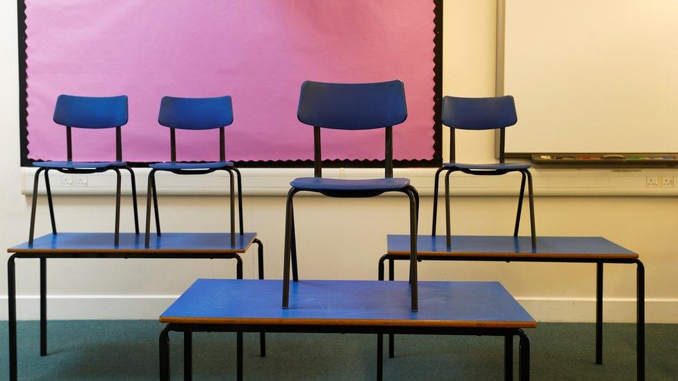 Empty classroom