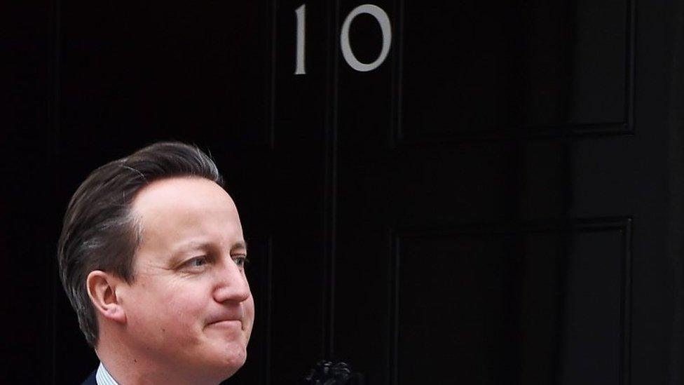 David Cameron outside 10 Downing Street