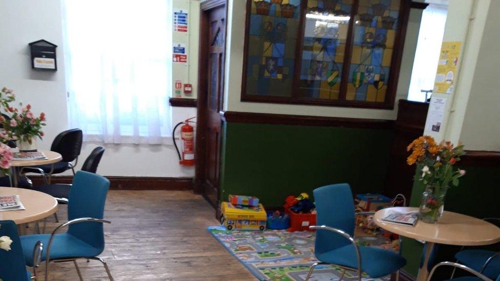 Interior of foodbank