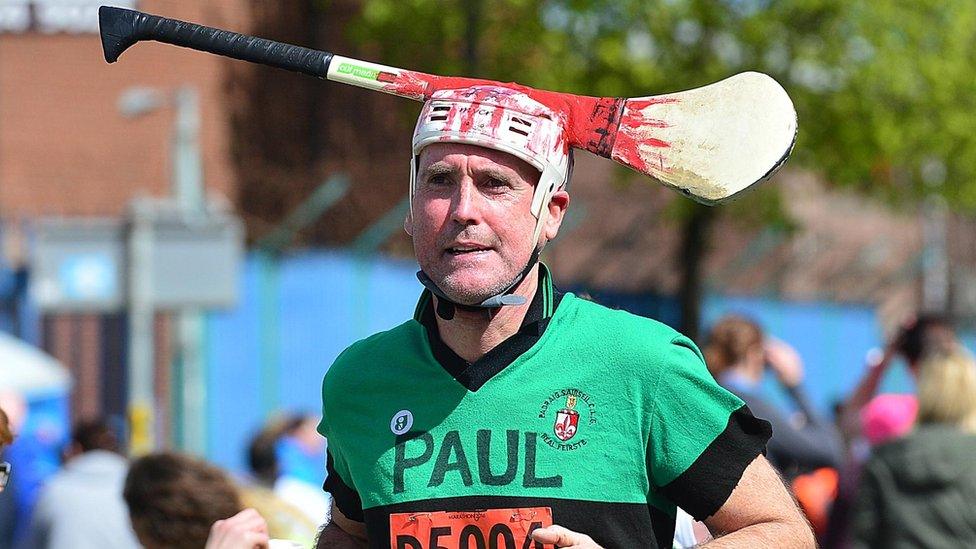 Runner at Belfast City Marathon