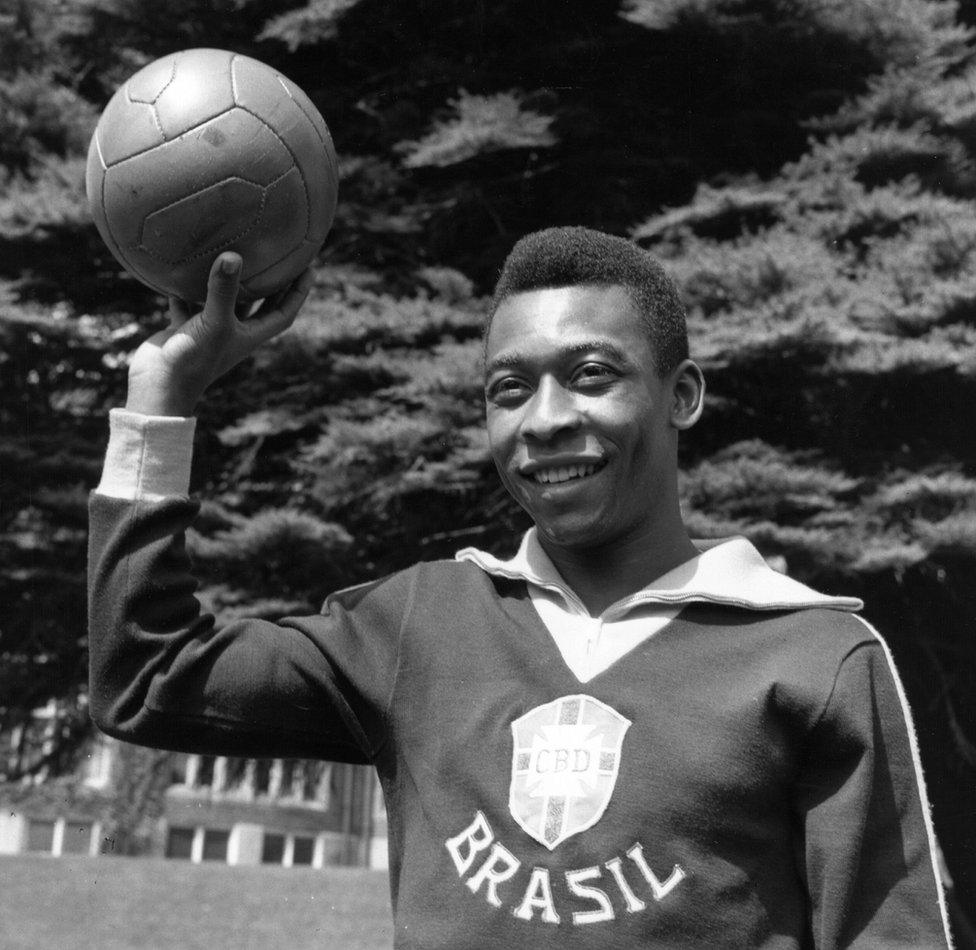 Pele, pictured in 1963