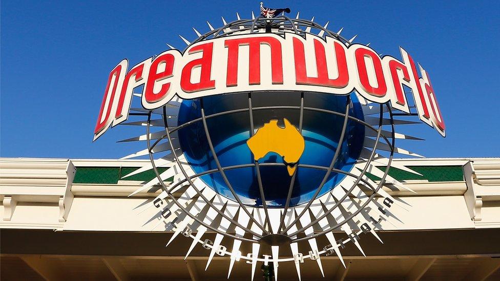 Dreamworld logo outside the theme park