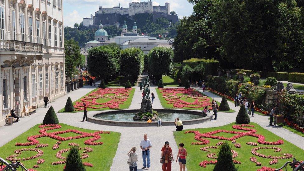 View of Salzburg, birthplace of Wolfgang Amadeus Mozart