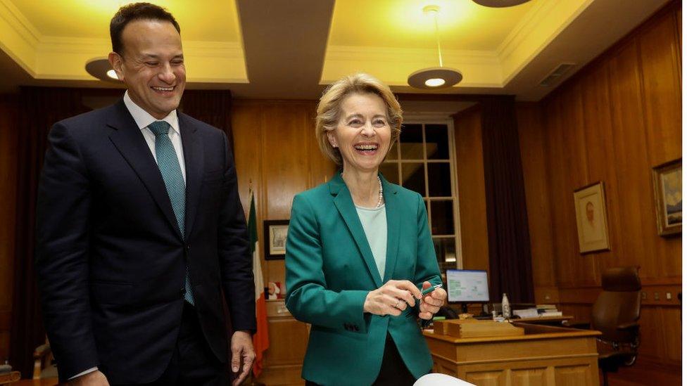 Ursula von der Leyen and Leo Varadkar