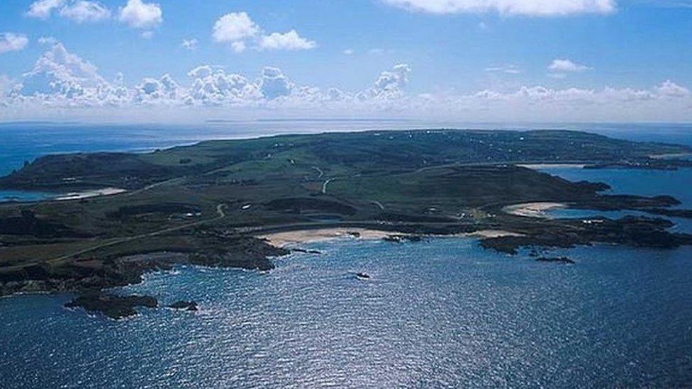 Alderney seen from the air