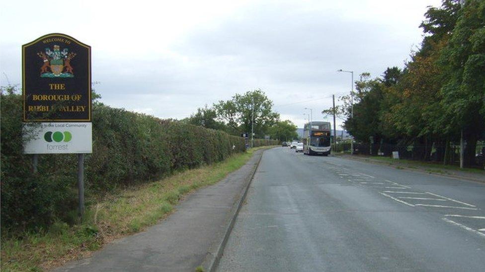 Sign of Borough of Ribble Valley