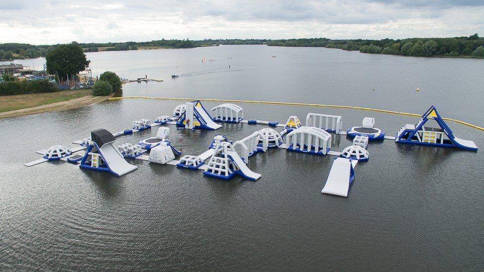 Aqua Park, Alton Water, Suffolk