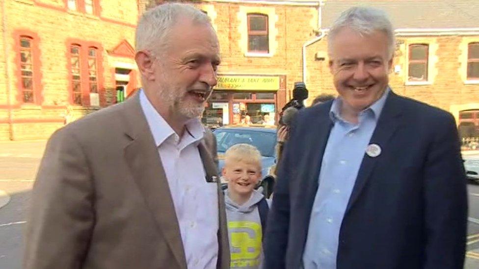 Jeremy Corbyn and Carwyn Jones