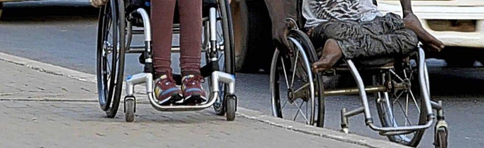 Wheelchairs on the streets of Ghana