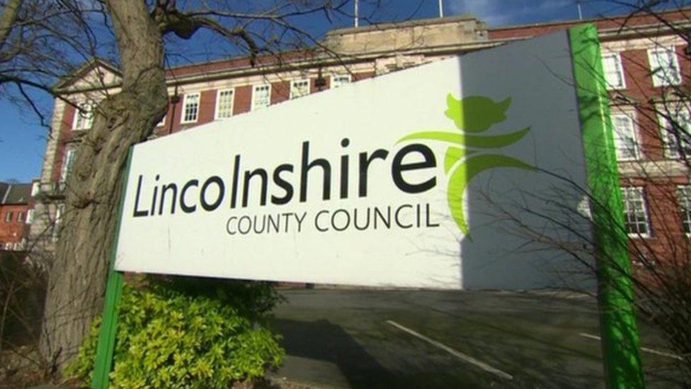 Lincolnshire County Council sign