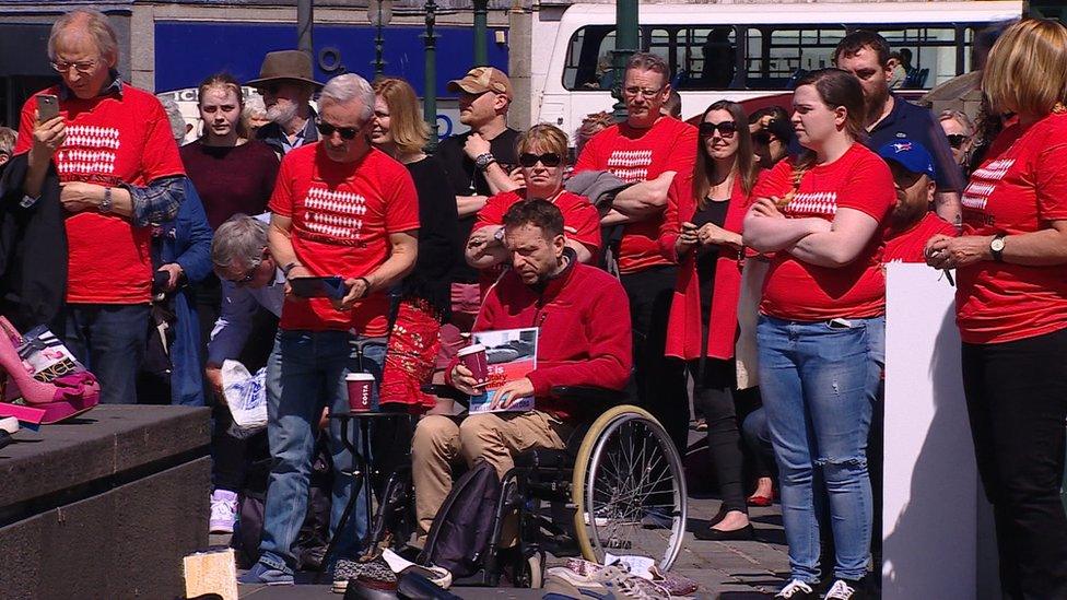 ME rally in Edinburgh