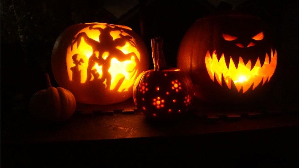 carved pumpkins