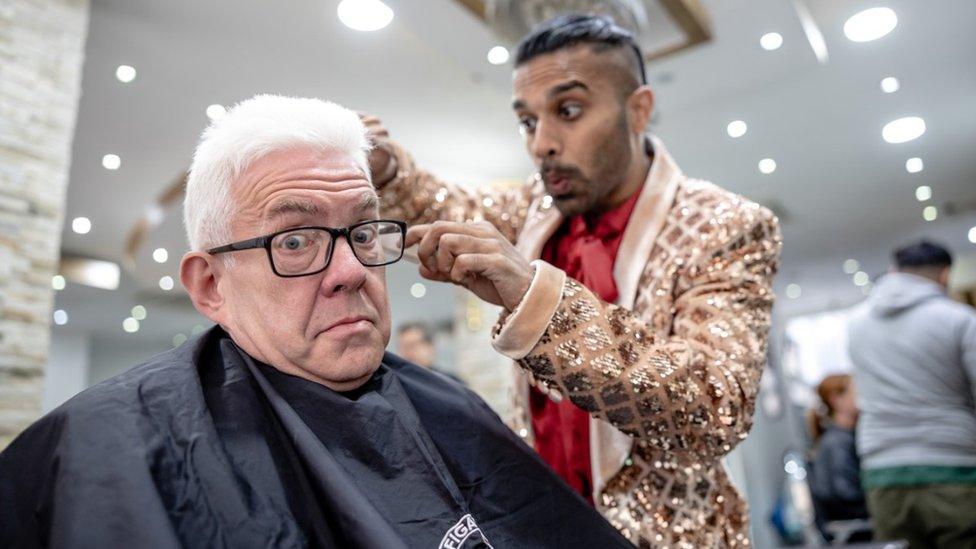 Playwright Ian McMillan with baritone Oscar Castellino