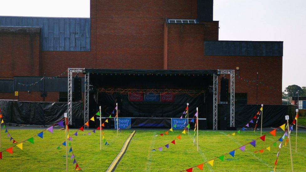 Theatr Clwyd outdoor stage