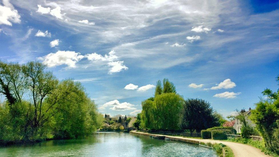 The Thames at Iffley, looking toward Iffley Church