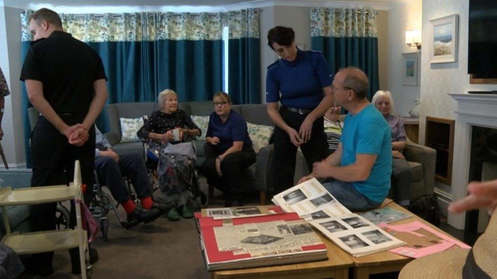 Police visiting care home